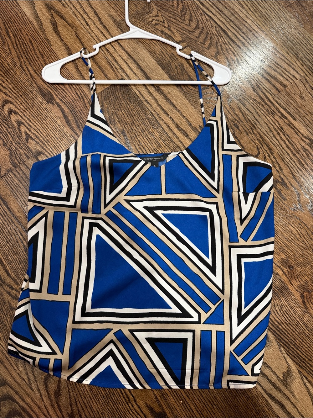 Banana Republic Blue Geometric Print Cami